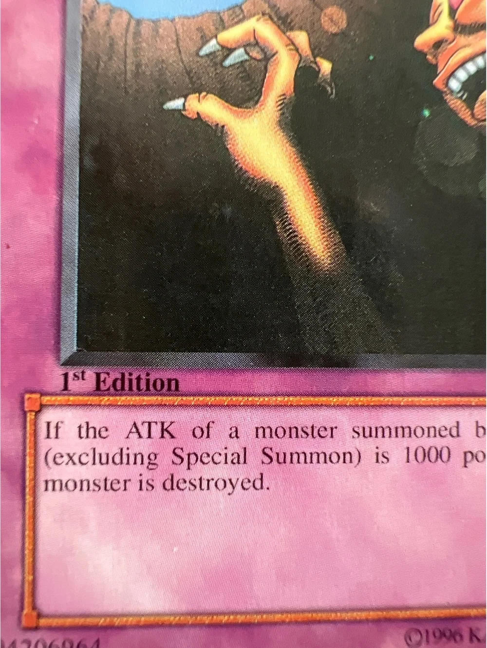 First edition, Trap Role  Yu-Gi-Oh! trading card [COPY]